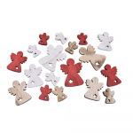 18-st j&otilde;ulukaunistusest koosnev komplekt, mis koosneb kerubi kujuga. - Ego Dekor