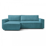 T&uuml;rkiissinine velvetist lahtik&auml;iv nurgadiivan Nihad &ndash; Bobochic Paris