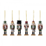 Puidust j&otilde;ulukaunistused, 6 tk komplektis Nikita - Bloomingville