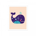 Lastepilt 24x29 cm Whale - Wallity