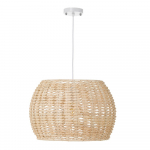 Naturaalset v&auml;rvi laevalgusti rotangist lambivarjundiga &oslash; 35 cm Natural Way - Casa Selecci&oacute;n