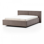 Hallikaspruun polsterdatud kaheinimesevoodi 180x200 cm Cube - Meise M&ouml;bel