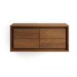 Madal tiikpuidust valamukapp 90x40 cm Kenta - Kave Home