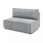 Helehall velvetist diivanimoodul, keskosa Nihad modular - Bobochic Paris