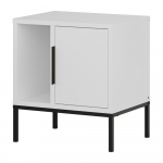 Valge riiulitega &ouml;&ouml;kapp Lani - Marckeric