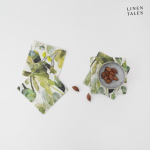 Rohelised lauamatid 4 tk komplektis Lotus - Linen Tales