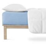 Sinine trikotaažist kummiga lina 200x200 cm Boxspring - Andrea Simone