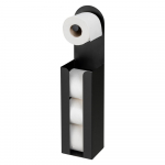 Must isekinnituv terasest WC-paberi hoidja Agira - Wenko