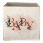 Beež kangast hoiukast 30x30x30 cm - Mioli Decor