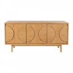 Tammepuidust madal kapp 120x58 cm Groove - Zuiver