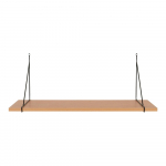 Tuhkpuiduspooniga riiul 80 cm Chiba - House Nordic