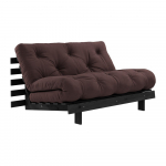 Tumepruun diivanvoodi 140 cm Roots Black Night - Karup Design