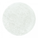 Valge &uuml;mmargune vaip &oslash; 80 cm Fluffy - Ayyildiz Carpets