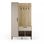 Kreem tammespoonist koridorikomplekt 108x195x35 cm Heidy - Marckeric