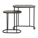 Metallist diivanilauad, 2 tk komplektis 26x53 cm Bocov - Light & Living
