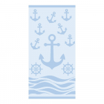 Helesinine puuvillane frotee rannar&auml;tik 70x140 cm Anchor &ndash; B.E.S.