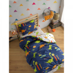 Sinine laste voodipesu &uuml;heinimesevoodile 140x200 cm Dinolar - Mijolnir