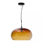 Merevaigukollane rippvalgusti klaasist varjuga &oslash; 40 cm Balma - Kave Home