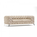 Beež sametist diivan 225 cm Chelsea &ndash; Ropez