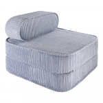 Sinine velvetist laste tugitool Flip - Wigiwama