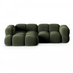 Roheline sametist nurgadiivan (vasak nurk/laiendiga) Loretto &ndash; Cosmopolitan Design