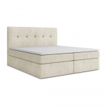 Beež boxspring voodi panipaigaga 160x200 cm Palta &ndash; Makamii
