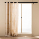 Beež kardin 140x240 cm Ondine - douceur d'int&eacute;rieur