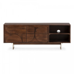 Pruun mangopuidust telekaalus 145x55x40 cm Trisha - MOME