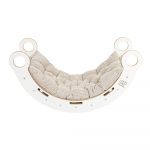 Valge-beež m&auml;nnipuidust kiik 39x75x38 cm Montessori - Meowbaby