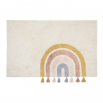 Elevandiluu v&auml;rvi pestav/k&auml;sitsi kootud puuvillane laste vaip 90x150 cm Tadea - Kave Home