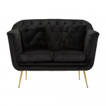 Must sametist diivan 130 cm Budapest - Mauro Ferretti