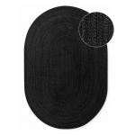 Must kahepoolne/k&auml;sitsi kootud džuudist vaip 160x230 cm Braided - Hanse Home