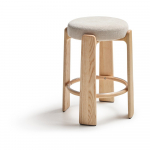 Beež saarepuidust baaritool (istme k&otilde;rgus 65 cm) Granite - Kave Home