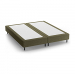 Roheline polsterdatud kaheinimesevoodi ilma peatsita 140x200 cm Whale - Micadoni