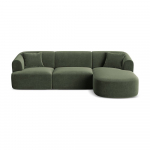 Roheline sametist nurgadiivan (parem nurk) Campi - Cosmopolitan Design