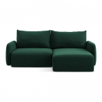 Tumeroheline sametist panipaigaga nurgadiivanvoodi (parem nurk) Kalena - Makamii