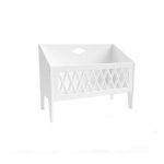 Valge laste raamaturiiul 49x39,5x28 cm Harlequin - Cam Cam Copenhagen