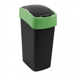 Roheline/must plastpr&uuml;gikast sorteeritud j&auml;&auml;tmete jaoks 45 l Flip Bin - Curver