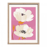 Tr&uuml;kitud pilt raamiga 30x40 cm Peony Bloom - Styler
