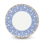 Valge/sinine portselanist magustoidutaldrik &oslash; 16 cm Azul - BonBistro