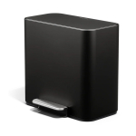 Matt must terasest pr&uuml;gikast sorteeritud j&auml;&auml;tmete jaoks/pealeasutav 15 l Dual Mini - simplehuman