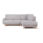 Helehall velvetist diivanvoodi/panipaigaga nurgadiivan (parem nurk/L-kujuline) Tori - Bonami Selection