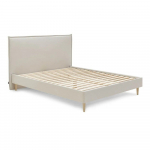 Beeži v&auml;rvi kaheinimesevoodi koos ruudustikuga 160x200 cm Sary - Bobochic Paris