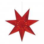 Punane rippuv j&otilde;ulu valguskaunistus Saturnus &ndash; Marksl&ouml;jd