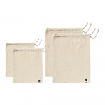 Komplekt 4 taaskasutatud puuvillast suupistekotti Eco - Ladelle