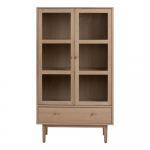 Vitriinkapp tammepuidust 80x145 cm Aston - Actona