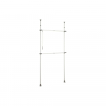 Valge metallist teleskoopiline riidestange Herkules - Wenko