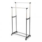 Cleano mobiilne kahekordse k&otilde;rgusega reguleeritav riietehoidja - Compactor