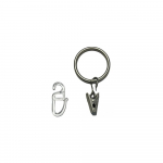 Metall/plastmass kardinar&otilde;ngad konksuga komplektis 10 tk &ndash; SP TREND