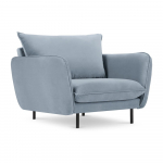 Helesinine sametne tugitool Vienna - Cosmopolitan Design